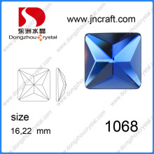 Wholesale Gems Wholesale Decorative Square Blue Glass Stones in Bulk